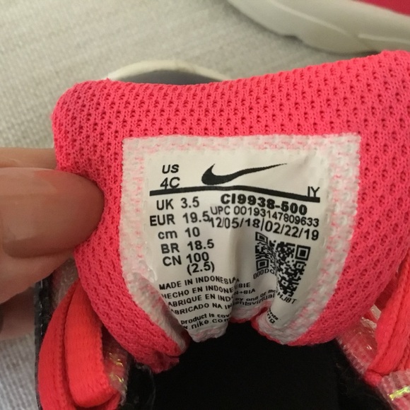 Nike Toddler Air Max 95 Doodles Sneakers Shoes Size 4C Pink CI9938-500 - Picture 8 of 8